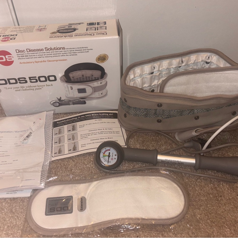 DDS 500 Back Decompression Belt with Pump Size XL – Fast Back Pain Relief!